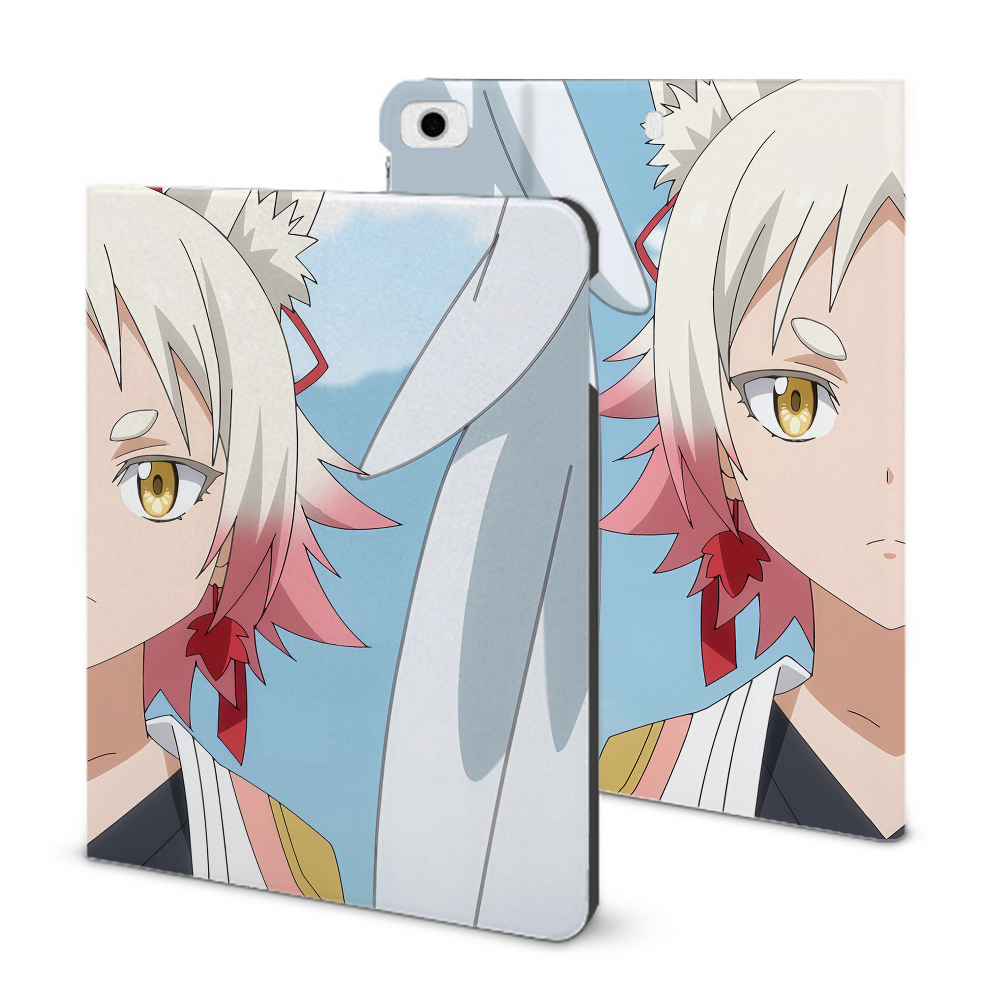 （画像用） 転スラ Regarding Reincarnated to Slime IPad ケース ブック型 PUレザー TPU 耐衝撃 軽量 薄型 ペン収納なし 全面保護 IPad 各モデル対応